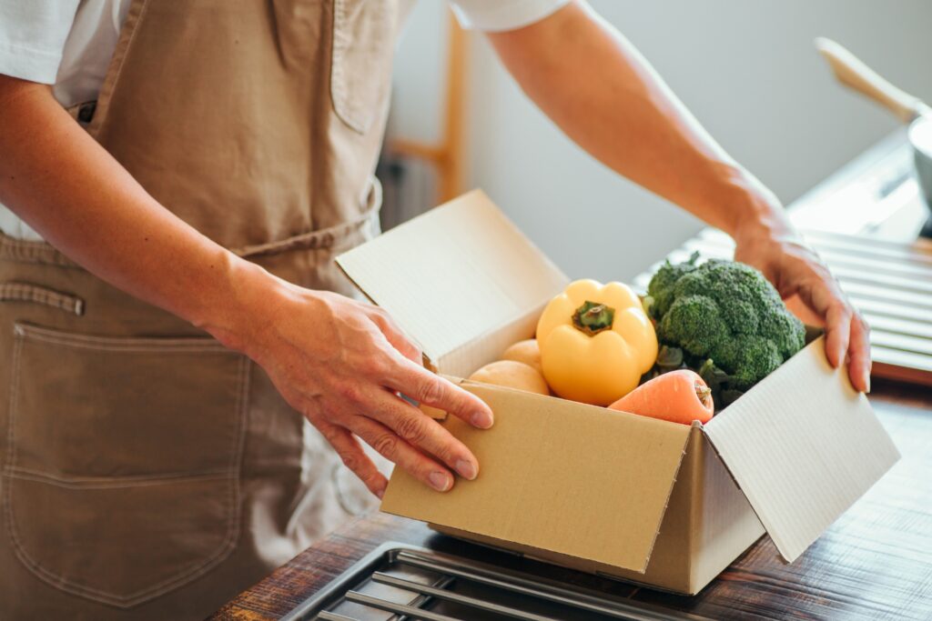 画像 社内イベントとして行われる食育体験
野菜を通じた健康意識づくりの事例