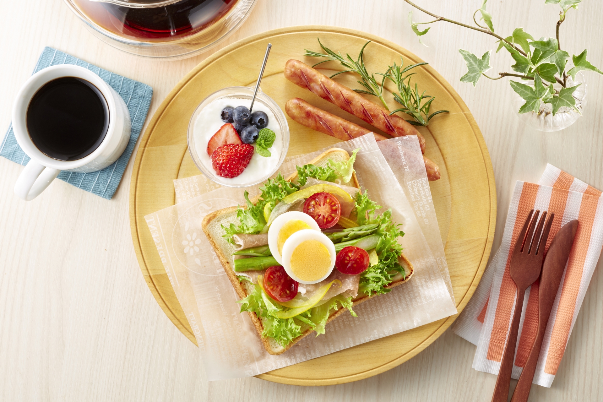 新入社員や若手社員が食べる朝ごはん 朝食が健康づくり施策で重要というイメージ