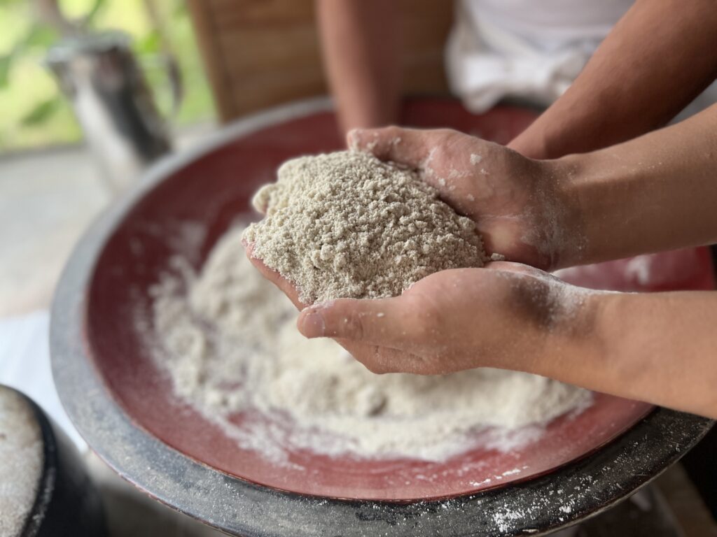 画像 食育体験の様子
社員が参加する場面